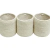 Lot de 3 paniers de berceau bamboo vanille (32 x 10 cm)