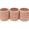 Lot de 3 paniers de berceau bamboo nude (32 x 10 cm)