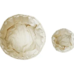 Lot de 2 paniers de rangement bamboo naturel (20 x 30 cm)