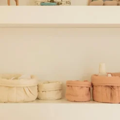 Lot de 2 paniers de rangement bamboo naturel (20 x 30 cm)