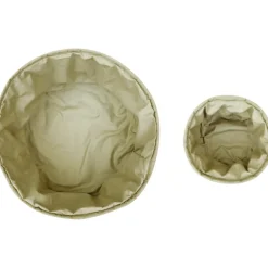 Lot de 2 paniers de rangement bamboo olive (20 x 30 cm)