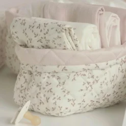 Lot de 2 paniers de toilette Lierre - Amande