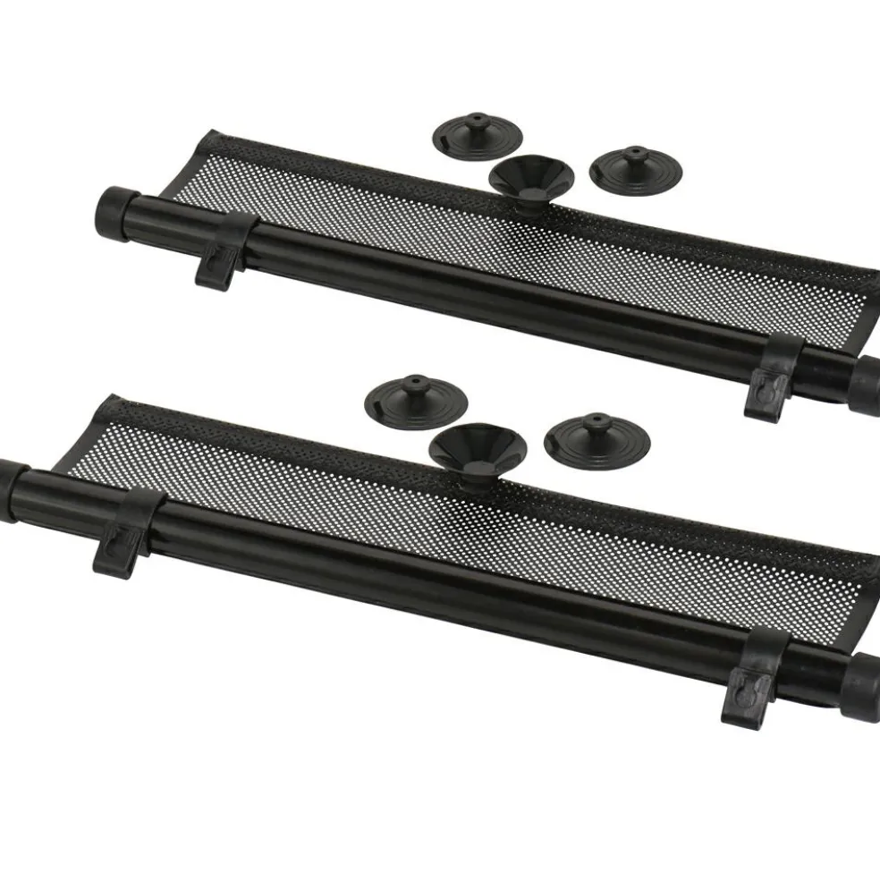 Lot de 2 pare-soleil enrouleur noir pour voiture