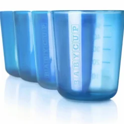 Lot de 4 petites tasses bleues