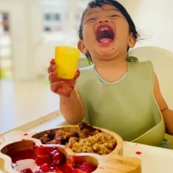 Lot de 4 petites tasses jaunes