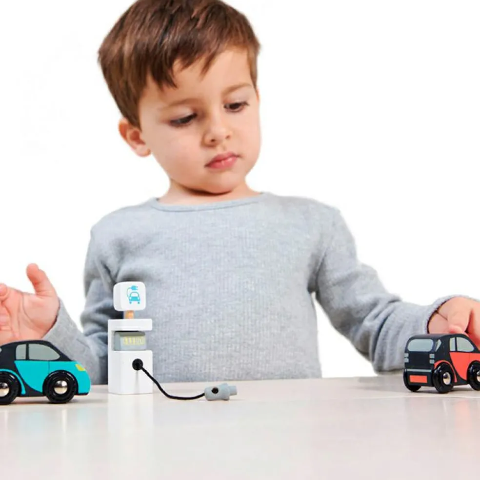 Lot de 3 petites voitures écologiques