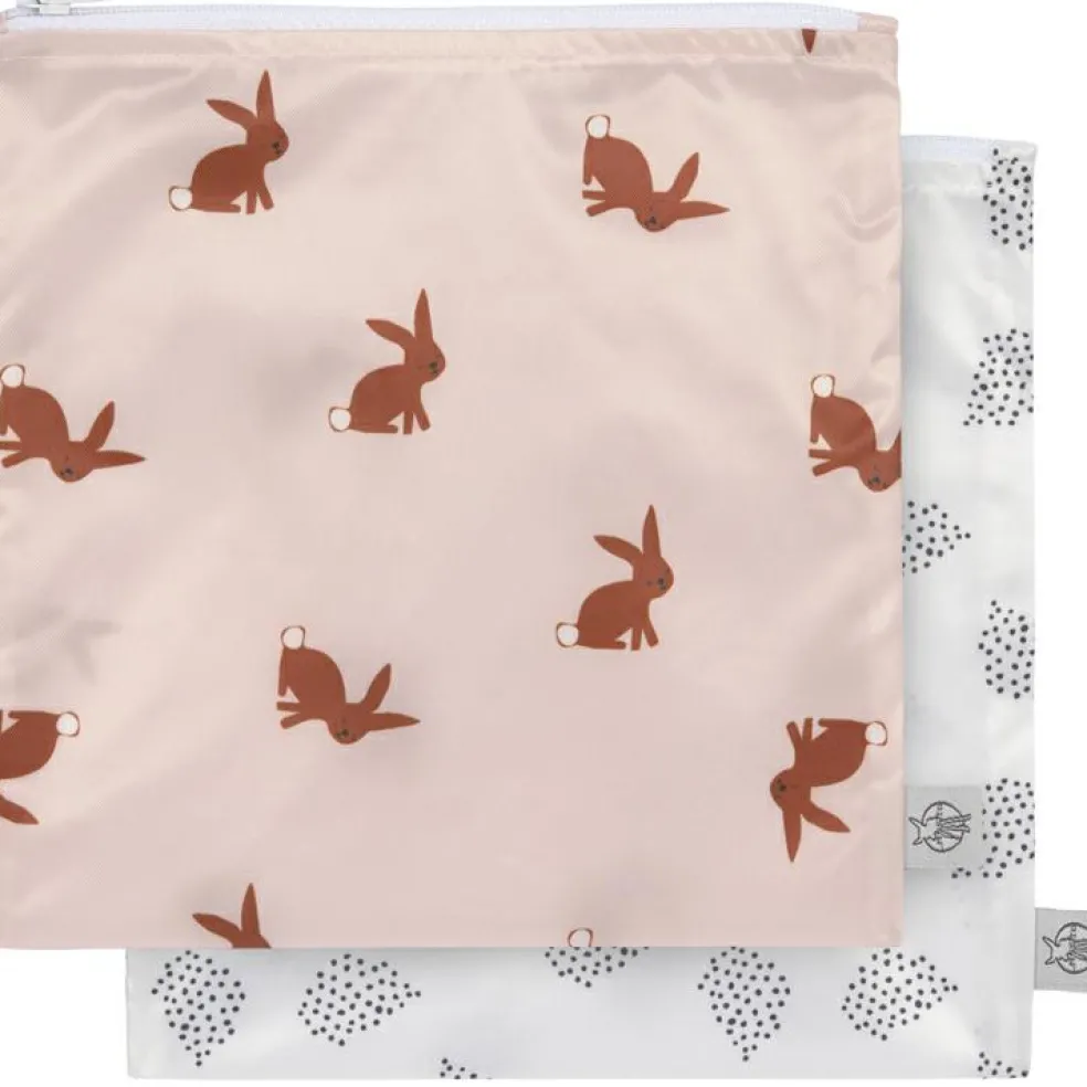 Lot de 2 Pochettes à goûter Little Forest Lapin