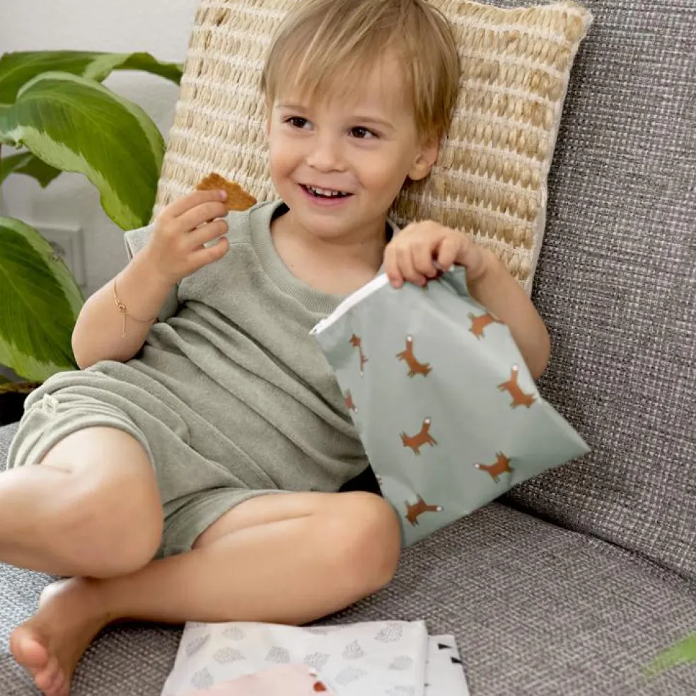 Lot de 2 Pochettes à goûter Little Forest Renard