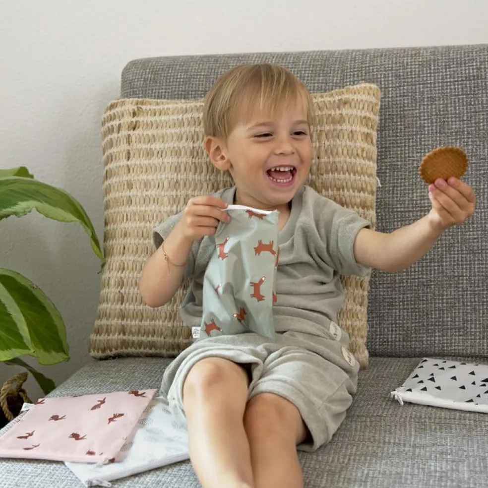 Lot de 2 Pochettes à goûter Little Forest Renard