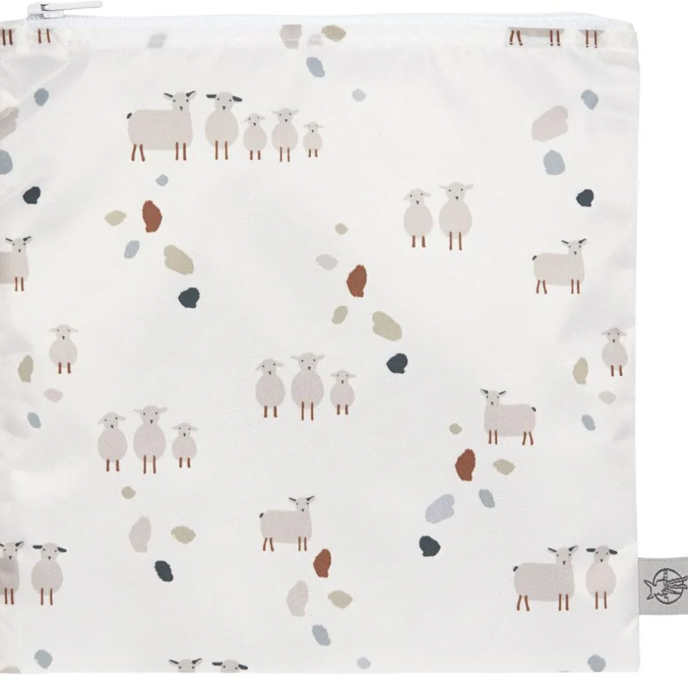 Lot de 2 pochettes à goûter Tiny Farmer pois et mouton