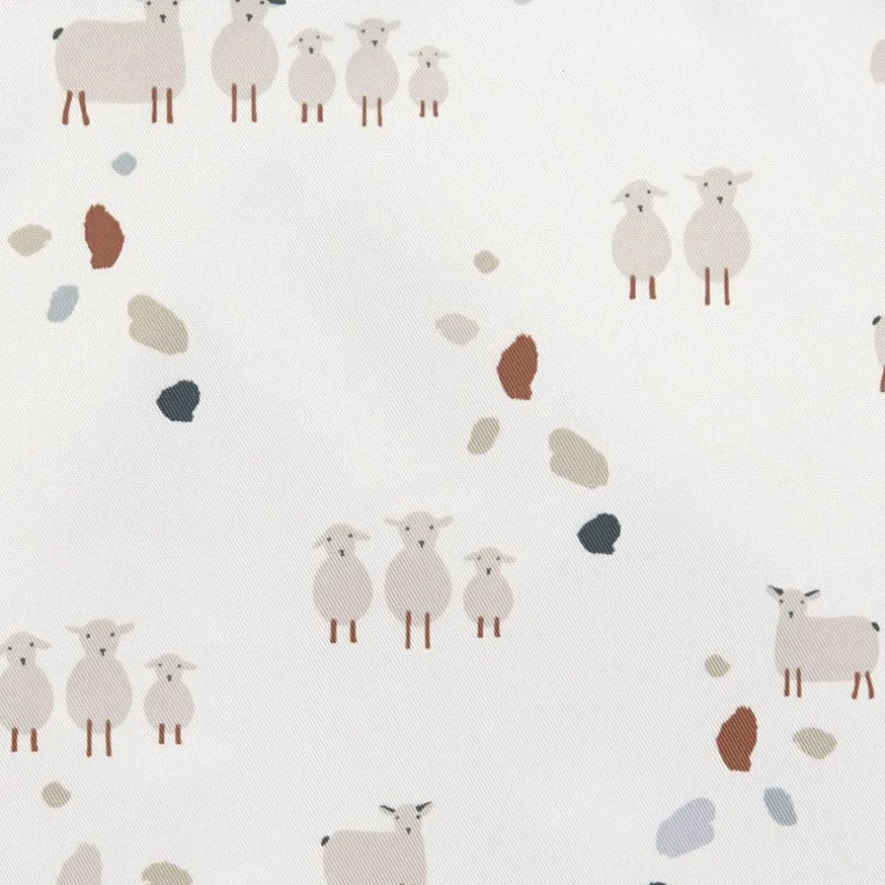 Lot de 2 pochettes à goûter Tiny Farmer pois et mouton