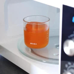 Lot de 2 pots de conservation en verre gris et vert d'eau