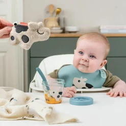 Lot de 2 pots de conservation Tiny farm Bleu