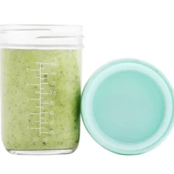 Lot de 8 pots de conservation en verre Babybols + livret de recettes