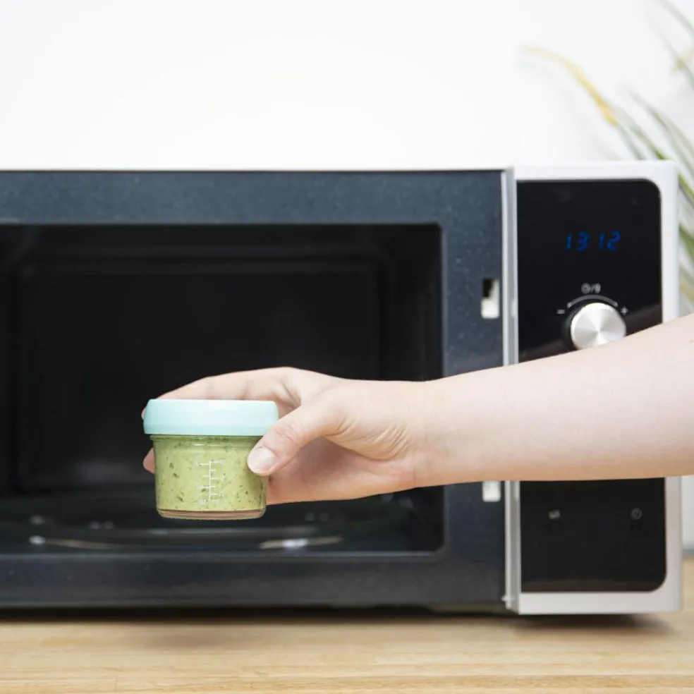 Lot de 8 pots de conservation en verre Babybols + livret de recettes