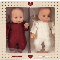 Lot de 2 poupons Bobo et Bobbie