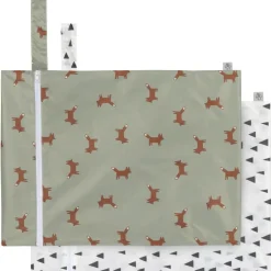 Lot de 2 sacs à couches imperméables Little Forest Renard