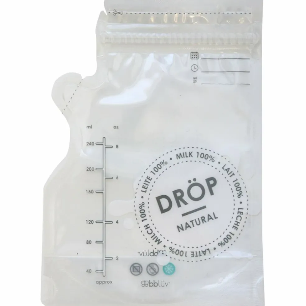 Lot de 50 sacs de conservation du lait maternel Dröp
