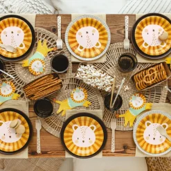 Lot de 20 serviettes lion