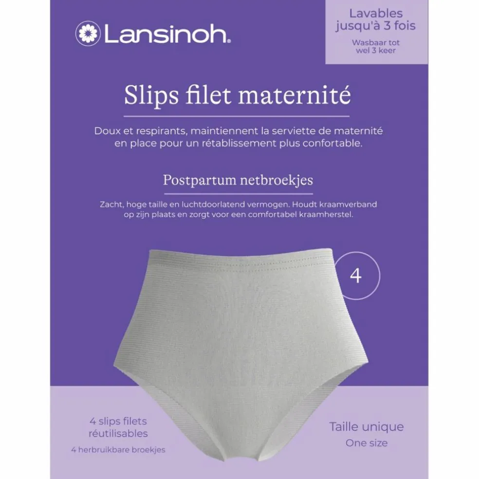 Lot de 4 slips filets de maternité lavables