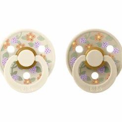 Lot de 2 sucettes en latex Colour Strawberries-Cream (0-6 mois)