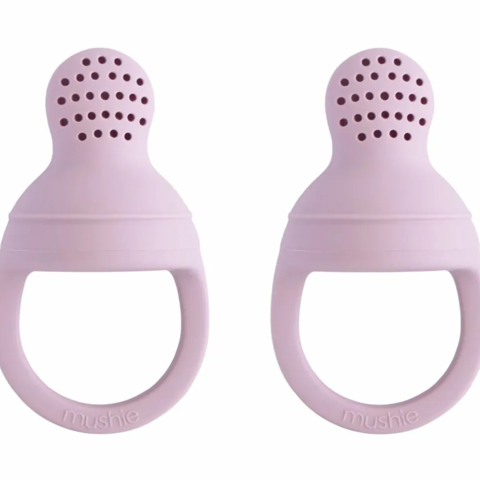 Lot de 2 sucettes grignoteuses en silicone Soft Lilac