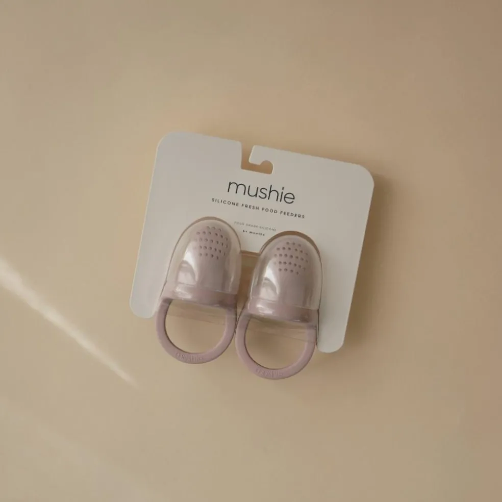 Lot de 2 sucettes grignoteuses en silicone Soft Lilac