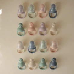 Lot de 2 sucettes grignoteuses en silicone Soft Lilac