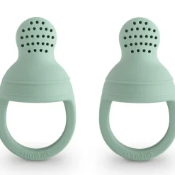 Lot de 2 sucettes grignoteuses en silicone Cambridge blue