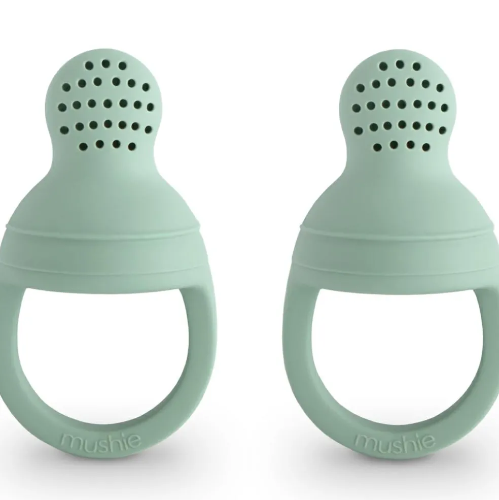 Lot de 2 sucettes grignoteuses en silicone Cambridge blue