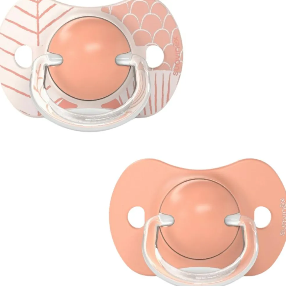 Lot de 2 sucettes symétriques SX PRO 18 mois et + Dreams rose