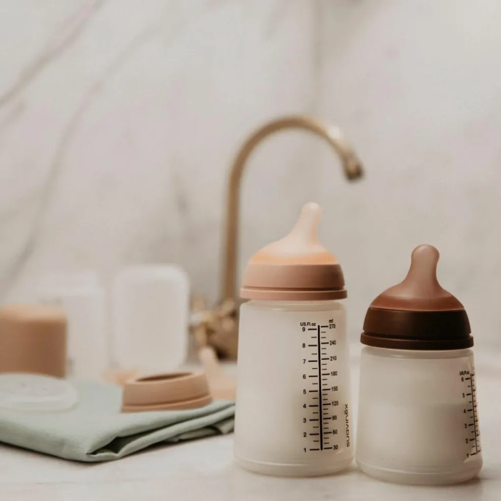 Lot de 2 tétines anti-colique pour biberon Zerø.Zerø Débit Rapide - L Medium