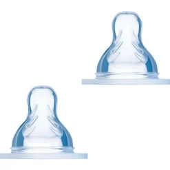 Lot de 2 tétines en silicone débit 3 rapide (4 mois et +)