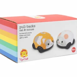 Lot de 2 véhicules à friction chat et souris