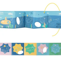 Lot de jouets de bain : livre de bain + stickers (20 pièces)