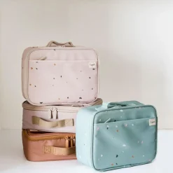 Lunch bag en tissu recyclé Terrazzo vert