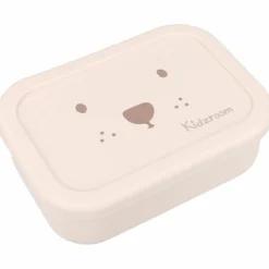 Lunch box 3 compartiments en silicone Ourson sable