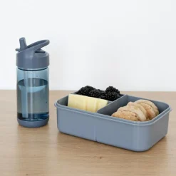 Lunch box en plastique recyclé Bleue