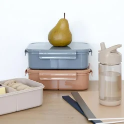 Lunch box en plastique recyclé Bleue