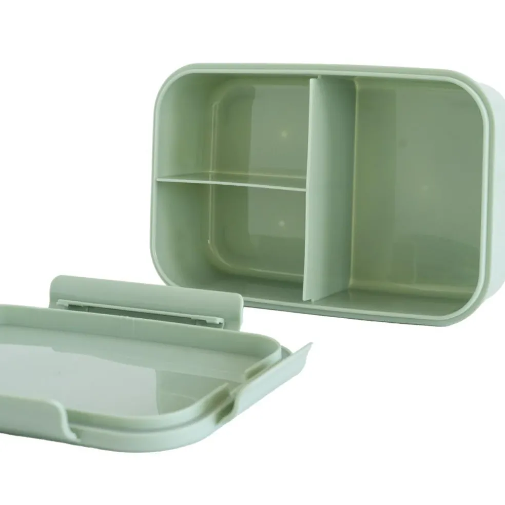 Lunch box en plastique recyclé Verte
