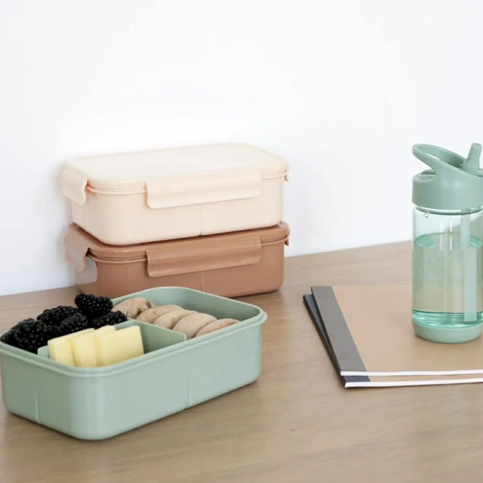 Lunch box en plastique recyclé Verte