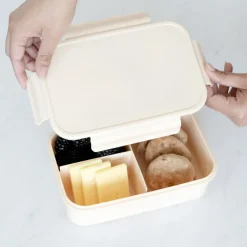 Lunch box en plastique recyclé Sable