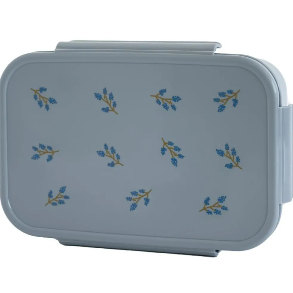 Lunch box en plastique recyclé Bleue-Myrtille