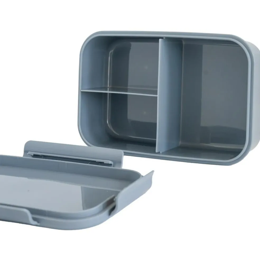 Lunch box en plastique recyclé Bleue-Myrtille