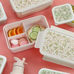 Lunch box Fleurs Rose