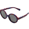 Lunettes de soleil Kiddos Lele Pattern dark blue (1-2 ans)