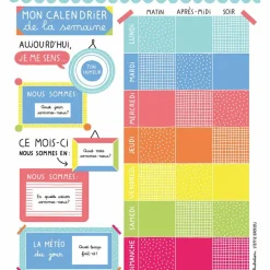 Ma pochette d'aimants Calendrier de la semaine