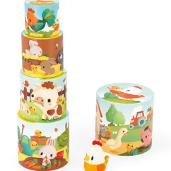 Ma première pyramide à empiler Ferme poule (6 pièces)