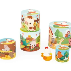 Ma première pyramide à empiler Ferme poule (6 pièces)