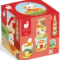 Ma première pyramide à empiler Ferme poule (6 pièces)